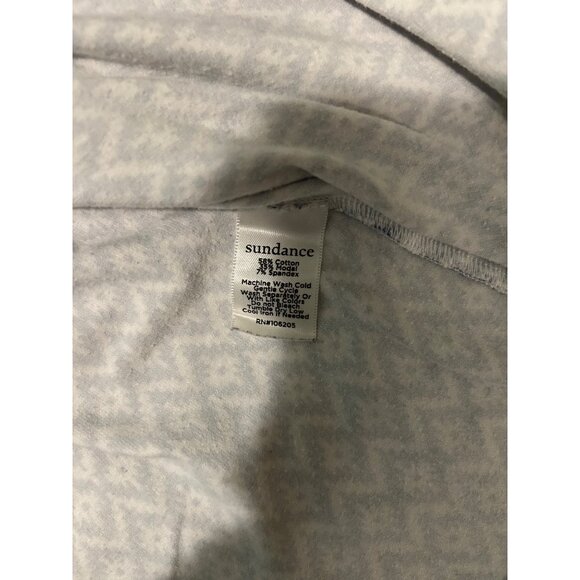 Sundance Thermal Tee T Shirt Size XS Embroidered Geometric Print Bohemian Casual - Picture 6 of 11